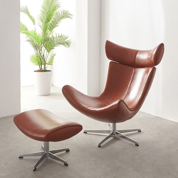 보루네오 엘리브 마몽드 메모리폼 인테리어 1인 가죽 의자 스툴세트 sd121