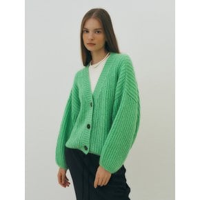 Mohair volume knit cardigan (mintl)