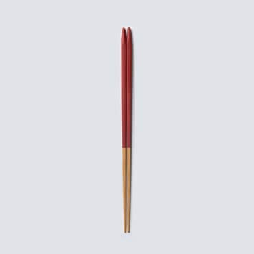사브르 야마치쿠 호소케즈리 대나무 젓가락 23cm 가넷 레드
