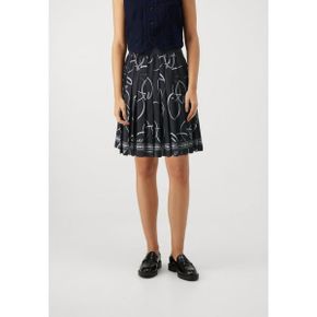 4755586 KARL LAGERFELD PLEATED PRINT SKIRT - Pleated skirt black/white 88108505