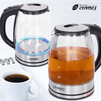  리빙센스 1.8L 대용량 위생적인 무선 전기 유리포트 LSK-1860GB 커피 주전자 멀티 포트 사무실