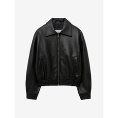 OVER-FIT SINGLE LEATHER BLOUSON_BLACK