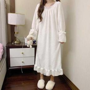 /마전동상회 여자 수면잠옷 극세사 기모 겨울 원피스 잠옷
