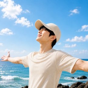 여자 여름 데일리 메쉬 롱챙 조절밴드 모자