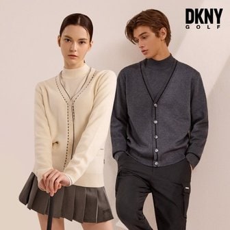  [DKNY GOLF] 23FW DKNY 밀라노립 가디건 남녀 5컬러 택1