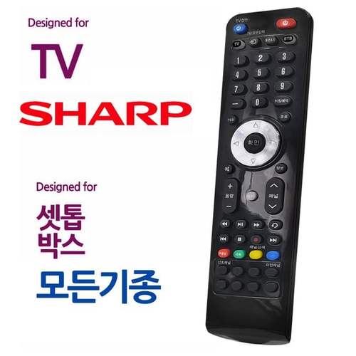 B오디902 샤프 TV 모든 셋톱박스 통합 만능리모컨