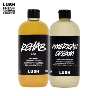 LUSH [공식]매끈두피 헤어케어 세트 (리햅 500g + 아메리칸 크림 475g)