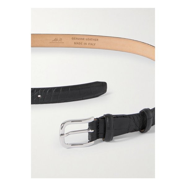 미스터 피 2.5cm 크로커다일 가죽 벨트 46376663162904193