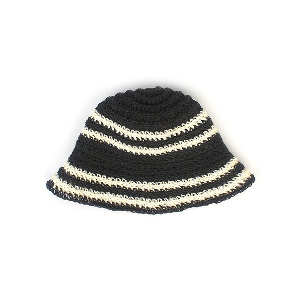 Summer Point Black Bucket Hat 버킷햇