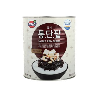  동서 리치스 통단팥 3kg 1박스 6개 리치스 팥