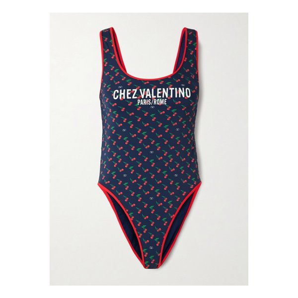 프린트 스윔수트 네이비 46376663162855355