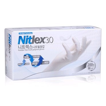 신세계 규격 니트렉스 3.0 니트릴장갑 M 200매