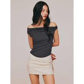 COWL & OFF SHOULDER TWO WAY TOP_T513TP100