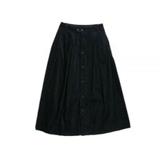 엔지니어드 가먼츠 Tuck Skirt A - Dk Navy Cotton 4.5W Corduroy (23F1WG0