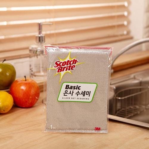 3M 스카치 브라이트 베이직 은사 수세미 1p S-net(1)