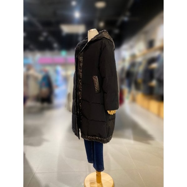 [여주점] 샤이닝 배색 후드 다운 패딩 (BAPDG2461)