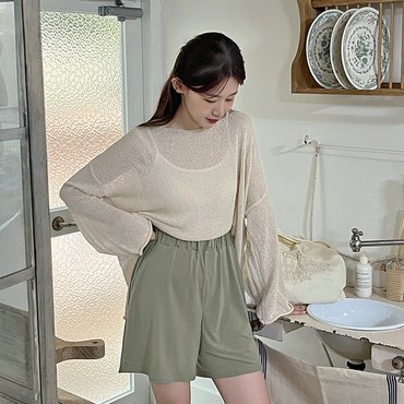 핫핑 쿨링더하기 밴딩 하프 숏팬츠(44~110) H_PT8372
