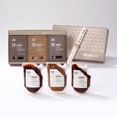 모두의식탁 [전통장명인] 식품명인35호 고추장 (파우치) 3종 선물세트 690g[고추장+된장+딸기고추장]