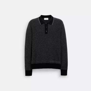 이스퀘어 4224393 Coach Outlet Knit Long Sleeve Polo