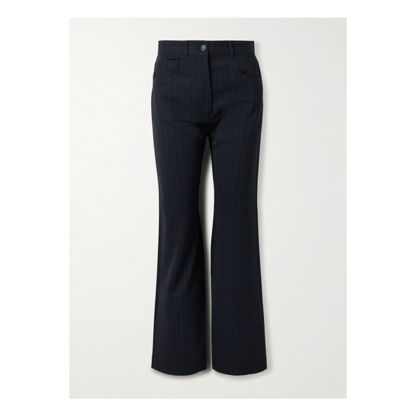 핀스트라이프 크레이프 스트레이트 팬츠 네이비 46376663162871101