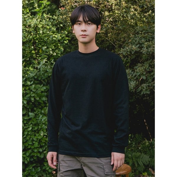 데일리 소매 립 베이직 무지 긴팔티 AVT333 (5COLOR)