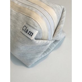 round pouch _ Oatmeal gray