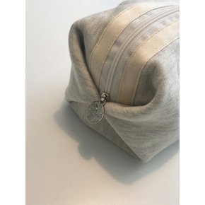 round pouch _ Oatmeal gray