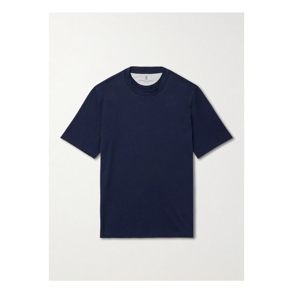 코튼 저지 티셔츠 블루 1647597352924970