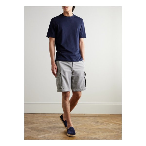 코튼 저지 티셔츠 블루 1647597352924970