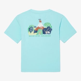 노스페이스키즈 NT7UQ09T 키즈 와일드 익스플로어 숏 슬리브 라운드티 KS WILD EXPLORE S/S R/TEE