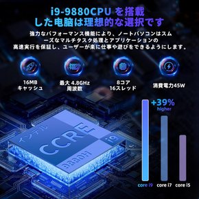 코어 i9-9880H 15.6 (9) 16GB NVMe SSD 윈도우 11 및 오피스 2019 HD1920 1080 타입-C