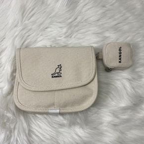 럭키 캔버스 미니 크로스백 2 3242 아이보리 Lucky Canvas Mini Cross Bag 2 3242 I