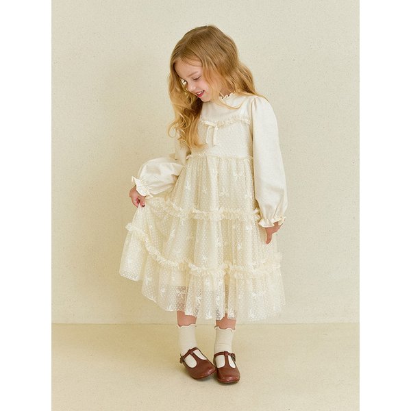 리본샤르망프릴샤원피스