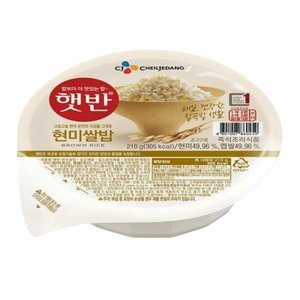  CJ제일제당 햇반 현미쌀밥 210g*4입 x3개