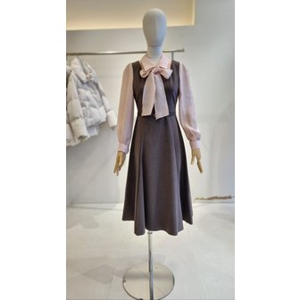 JJ지고트 [여주점] [JJ 지고트] 여성 블라우스 레이어드 플레어 롱  원피스 GRBM0OP921