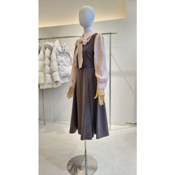 [여주점] [JJ 지고트] 여성 블라우스 레이어드 플레어 롱  원피스 GRBM0OP921