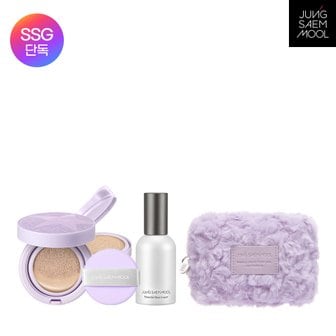 정샘물 [홀리데이에디션/SET] 에센셜 스킨 누더 쿠션(본품+리필) + 물크림 50ml + 홀리데이 퍼 파우치