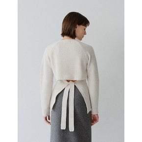 TFW MERINO WOOL BACK OPEN KNIT TOP_3COLORS