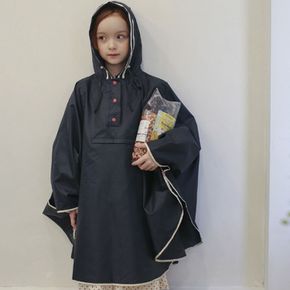 [무케] 럭키밤비네_레이니 라인 케이프 (2colors) 어린이용우비 레인코트 장마우비