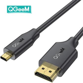  QGQGeeM 큐짐Micro HDMI to HDMI 케이블 4K60Hz / Micro HDMI to HDMI / 빔프로젝터 TV 노트북 HDMI케이블 카메라