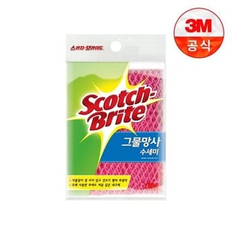 3M 그물망사 수세미 1입(일반세척용)