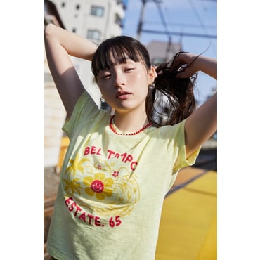 베네통 스마일 플라워 썸머 티셔츠 BATS68531