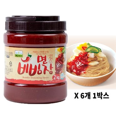  칠갑 면비빔장 2kg 6개 1박스 만능비빔장