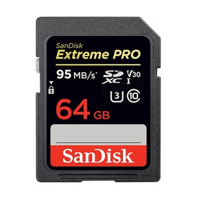 [正品] 샌디스크 Sandisk Extreme PRO SDXC64G UHS-I 카드 [95MB/s, 633x]