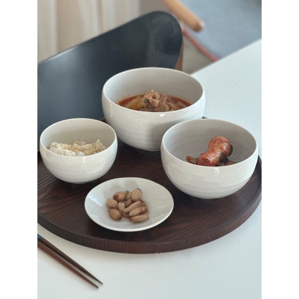 고급스러운 르블랑 달항아리 1인 그릇 선물세트 6P MADE IN JAPAN