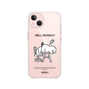 젤하드 폰케이스 - HELL MONDAY rabbit doodle