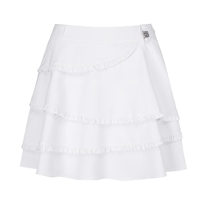 (골프양말증정) FW 여성 프릴 라인 티어드 큐롯스커트(821E3PC183)