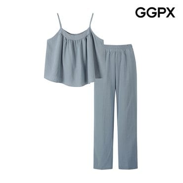 GGPX 페미닌룩 뷔스티에 블라우스 셋업 (GP7ST012F)
