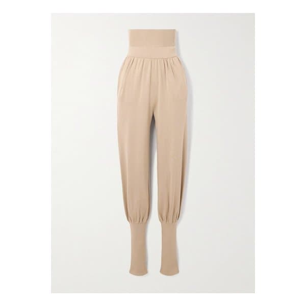 잰더 멀버리 실크 코튼 혼방 테이퍼드 팬츠 베이지 1647597351999023