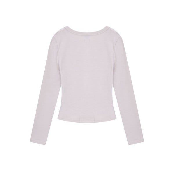 PINTUCK LOGO TEE-PINK